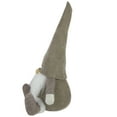 thumbnail image 5 of Northlight Plush Sitting Gnome with Corduroy Hat Christmas Figure - 10" - Brown and White, 5 of 6