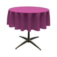 thumbnail image 1 of LA Linen TCpop51R-MagentaP81 Nappe en Popeline de Polyester, Magenta - 51 Po. Ronde, 1 of 4
