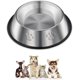 thumbnail image 1 of Comedero de acero inoxidable para mascotas (cuenco de acero inoxidable para perros y gatos, 18 cm), 1 of 5