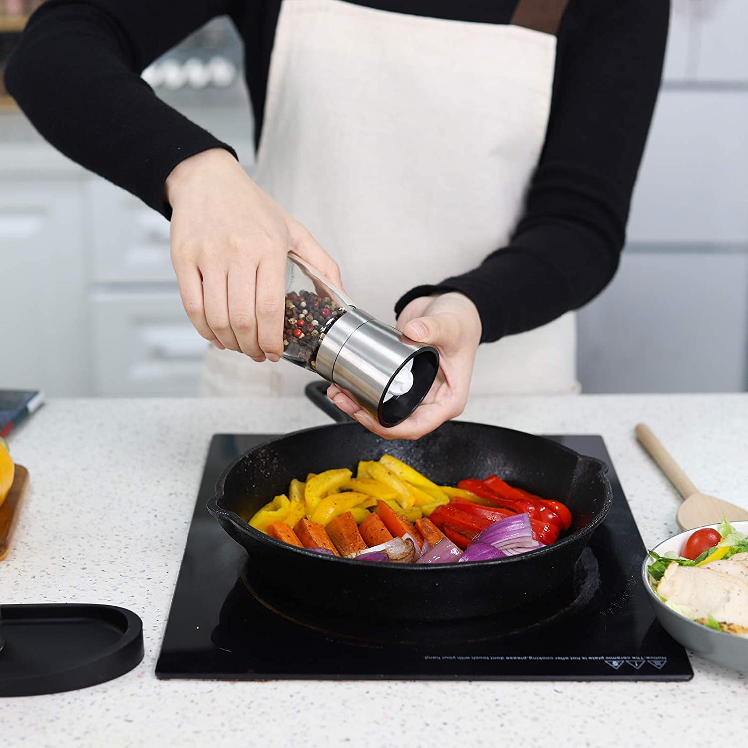  VEVOK CHEF Electric Salt and Pepper Grinder Set