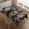 thumbnail image 2 of Pioneer Flower Floral Print Pattern Rectangle Tablecloth 60"x84",Waterproof Polyester Rectangle Table Cloth, Wipeable Spillproof Polyester Tablecloth for Dining, Camping, Indoor and Outdoor, 2 of 5