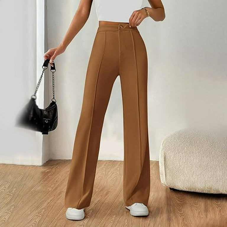 knee length dresses for ladies Women's Chocolate Brown Trousers main image 0