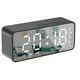 thumbnail image 1 of Reloj despertador con pantalla digital inteligente, multifuncional, Bluetooth 5.0, acabado de espejo, altavoz inteligente para dormitorio, 1 of 13