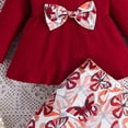 thumbnail image 5 of RXIRUCGD Mode Hauts à Manches Longues Décontractés pour Filles Col Rond Pantalons Longs Imprimés Ensembles (Vin, Taille : 2 Ans), 5 of 5