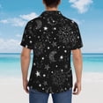 thumbnail image 3 of Lsque Space Galaxy pattern Hawaiian Shirt for Men, Unisex Summer Beach Casual Short Sleeve Button Down Shirts-Large, 3 of 9
