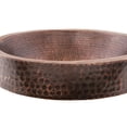 thumbnail image 2 of Petit Bateau à Jupe Ronde Martelé Copper Évier, 2 of 2