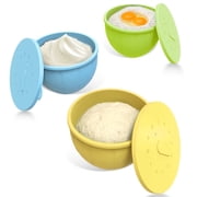 GVODE 3-Pack Silicone Bowl Liners with Lids for KitchenAid 4.5-5 Qt Tilt-Head Stand Mixers