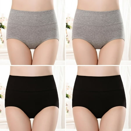 Popular Picks  High Waist Women s Panties  Cotton Soft Briefs  Seamless Stretch  Breathable Seamless  Comfort Fit  Everyday Wear  Seamless Seamless  Plus Size Short Sleeve Tops for Women | Gray M