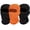 2 Black+ 1 Orange, variant on COOLZU Balaclava Face Mask Summer Cooling Neck Gaiter, Sun Protector Motorcycle Ski Scarf for Men/Women
