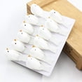 thumbnail image 5 of Ksopiavobs 12pcs Tiny White Glitter Artificial Foam Birds 2" Mini Clip on Decorative Bird Ornaments for Crafts Christmas Tree Wedding Decoration Home Garden Party Accessories, 5 of 7