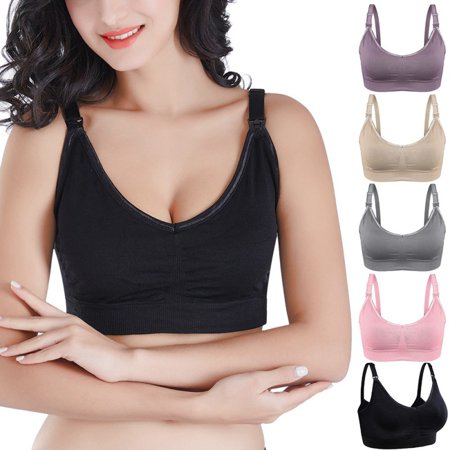 

LINKABC Nursing Bra Bralette for Maternity and Breastfeeding Seamless Wireless Breathable Sleeping Bra
