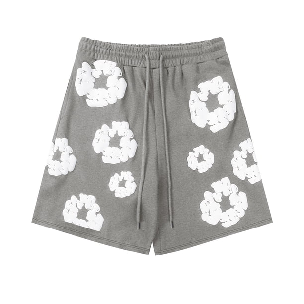 Pantalones cortos estampados informales para mujeres y hombres, tendencia de moda urbana con bolsillos, pantalones casuales