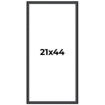 21x44 Frame Black Real Wood Picture Frame Width 1.25 inches | Interior Frame Depth 0.5 inches |
