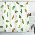 thumbnail image 1 of Ambesonne Fall Leaves Shower Curtain, Randomly Arranged, 69"Wx75"L, Olive Green Fern Green, 1 of 3