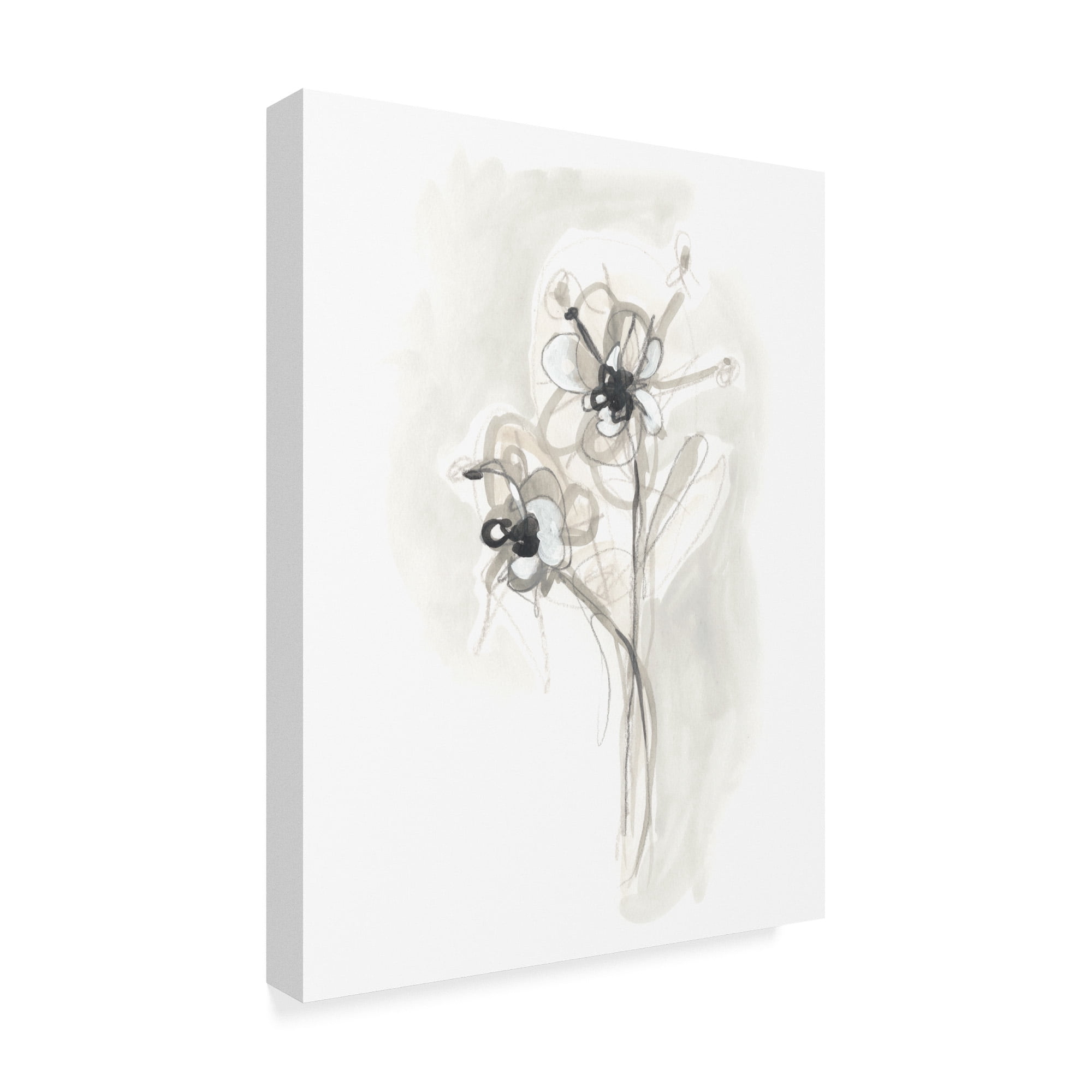 Trademark Fine Art 'Neutral Floral Gesture VII' Canvas Art by June Erica Vess