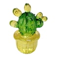 thumbnail image 2 of Mashaouyo Desktop Decor Cactus Car Center Console Decoration Transparent Resin Crafts Computer Home Decoration, 2 of 3