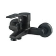 thumbnail image 4 of 1pc Zinc alloyBathroom Faucet Black Wall Mounted Home Bathtub Shower Mixer Tap, 4 of 5