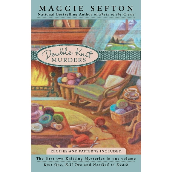 Knitting Mystery Double Knit Murders, (Paperback)