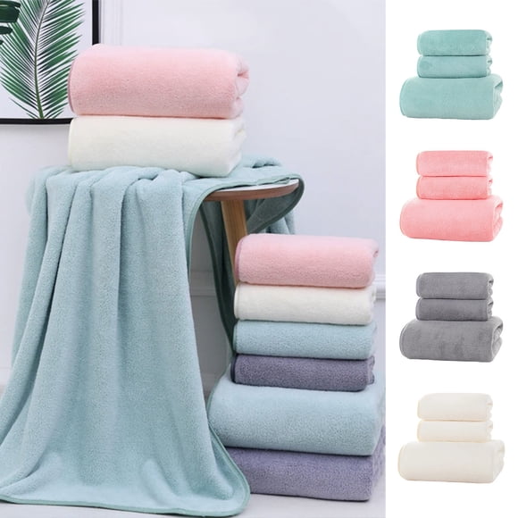 Xihbxyly Ventas de Liquidación 3 Piezos, 1 Baño, 1 Mano y 1 Toallita, Baño Adulto, Absorbente y Toalla
