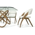 thumbnail image 6 of Limari Home Lucas 18" Mid-Century Faux Leather Dining Chair in Off White/Walnut, 6 of 6