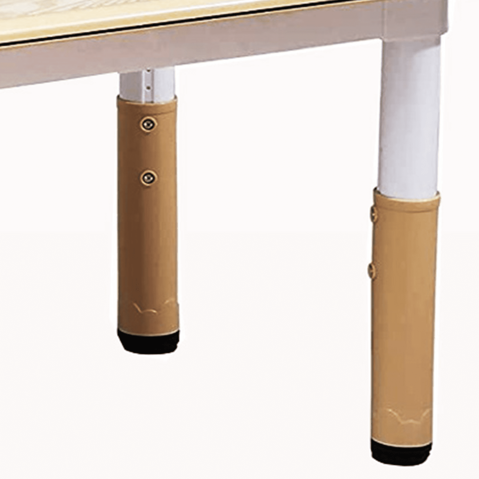 Kids Table and Chairs Set, Adjustable Height Desk, Graffiti Table Top, 6 Seats, for Ages 2-10, Multi-Activity Table for Classrooms, Daycares, Home