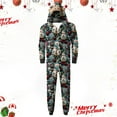 thumbnail image 2 of Odeerbi Christmas Onesie Pajamas for Family Holiday Sleep Jumpsuit Long Sleeve Family Christmas Pajamas Matching Sets Dad Printed Loungewear Jumpsuit Sleepwear Xmas PJs Set Navy, 2 of 9