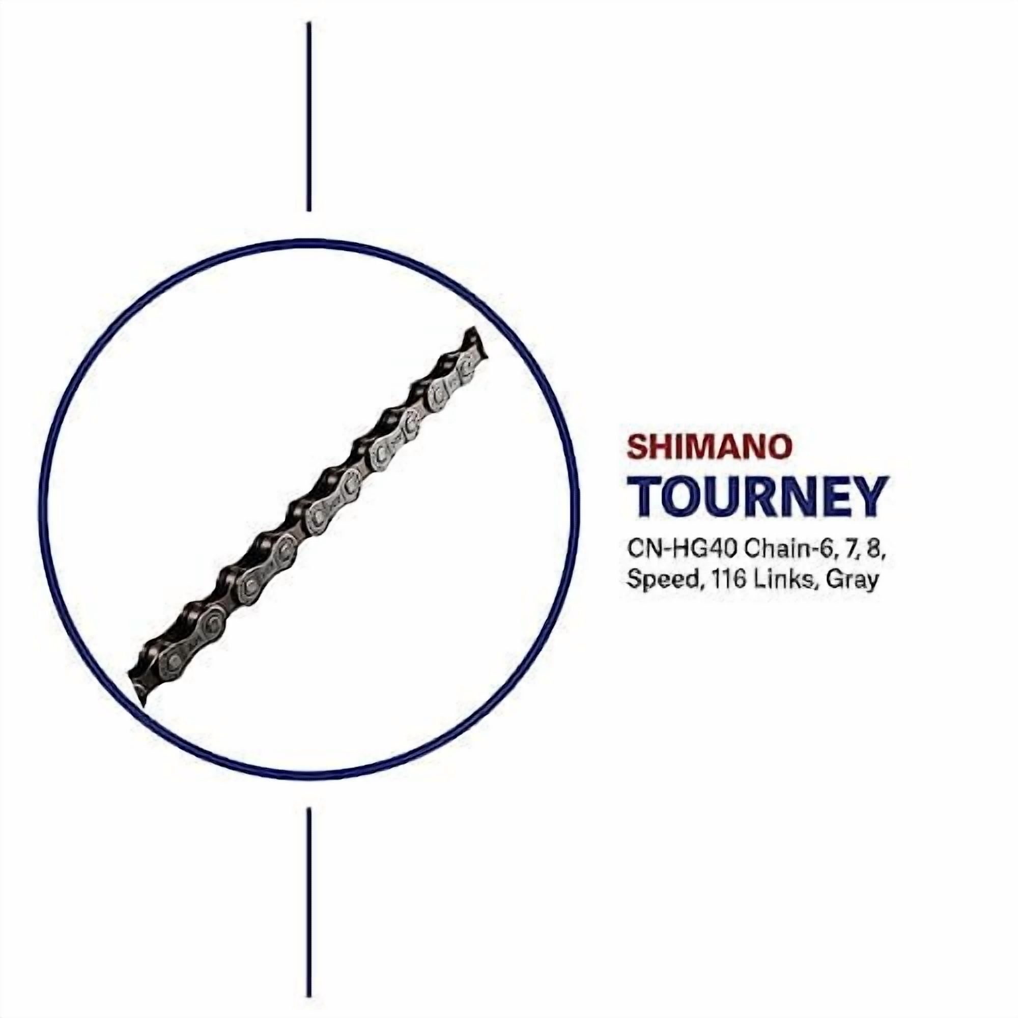 Shimano Tourney CN-HG40 Chain - Gray - Walmart.com