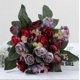 thumbnail image 1 of artificial bouquet with artificial roses,silk flowers, ideal as decoration 2 pieces of pink New Arrival, 1 of 2