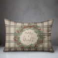 thumbnail image 3 of Creative Products Merry and Bright Plaid 20 x 14 Spun Poly Pillow, 3 of 3