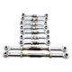 thumbnail image 5 of Ounissouiy 9 piezas 9 piezas varilla de tracción dirección Servo enlace para 1/10 WLtoys K949 aleación de aluminio varilla de tracción plata 2Conjunto, 5 of 6