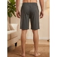 thumbnail image 4 of LANBAOSI Men's 2 Pack Pajama Shorts Jersey Knit Lightweight Sleep Lounge with Pockets, 4 of 9