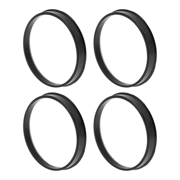 74.1mm to 69.6mm Car Wheel Hub Centric Rings Black Polycarbonate Wheels Center Shaft Shock Absorbing Hubrings 4 Pcs