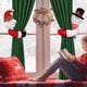 thumbnail image 5 of Juego de 2 alzapaños de hebilla de cortina de Navidad, alzapaños de cortina de muñeco de nieve de Papá Noel Sujetador de hebilla Abrazadera Decoraciones de ventana Adornos de botella de vino Adornos Namotu HMYH559, 5 of 6