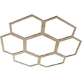 thumbnail image 2 of 40"OD x 17 1/8"ID x 1/4"T Florin Wood Fretwork Pierced Ceiling Medallion, Birch, 2 of 3