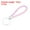 Pink, variant on Uxcell PU Keyring Woven Lanyard Straps Braided Leather Keychain, White 2 Pack
