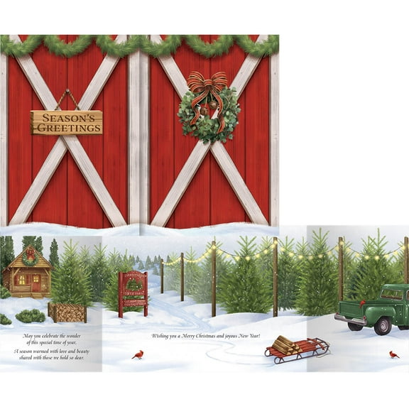 Chrisas Tree Farm Card set of 20