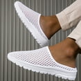 thumbnail image 5 of YLYL Women's Backless Mules Breathable Mesh Slip on Lightweight Walking Shoes for Vacation Work, 5 of 7