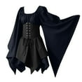 Blue Small Medieval for Womens Long Maxi Dresses for Women Trumpet ...