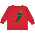 thumbnail image 3 of Inktastic Green Chili Pepper Kawaii Boys or Girls Long Sleeve Toddler T-Shirt, 3 of 5