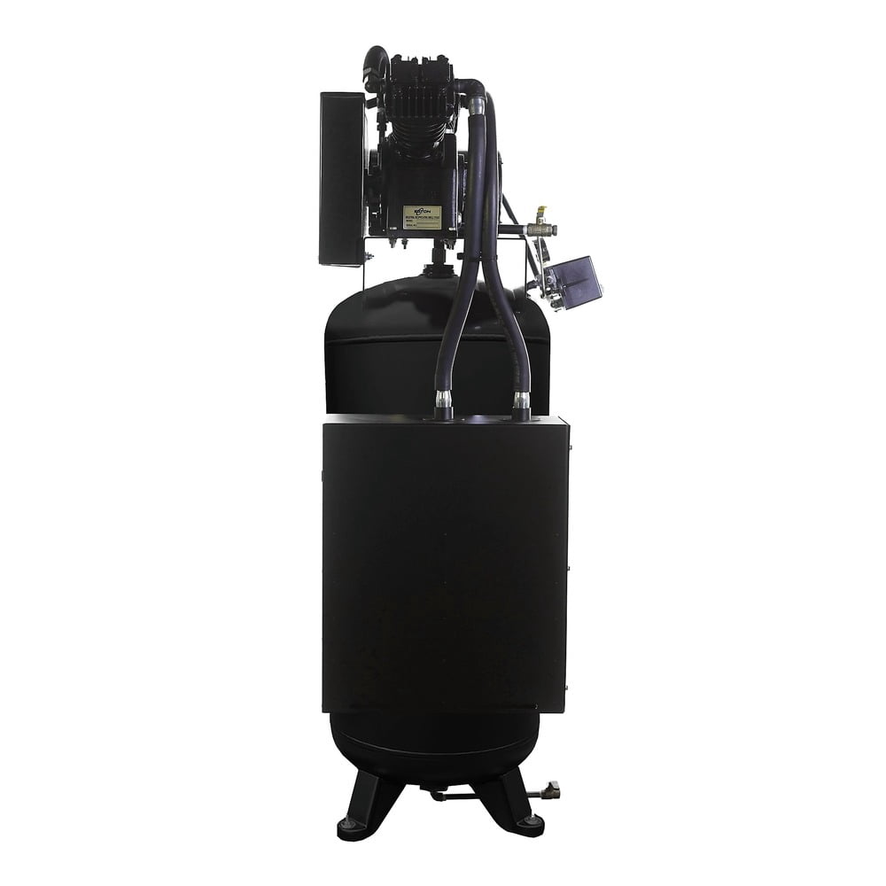 5 HP 60 Gallon Single Stage Single Phase 19 CFM Industrial 2-Cylinder Splash Lubricated Pump Electric SILENT Air Compressor