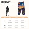 thumbnail image 3 of Balery Cosmic Irises At Twilight Pantalones de pijama para mujer, pijamas ultraligeros, pantalones de estar por casa-XX-Large, 3 of 6