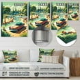 thumbnail image 4 of Designart "Beachside Classics 50 s Vintage III" Retro Car Metal Wall Art Prints, 4 of 5