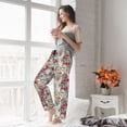 thumbnail image 6 of Picia Roses Mixed Zebra Womens Soft Woven Cotton Elastic Waistband Sleep Pajama Pant Lounge Sleep Pant With Pockets And Drawstring-Small, 6 of 9