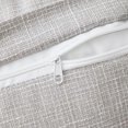 thumbnail image 4 of Funda de almohada decorativa, estilo rústico de lino con cierre de tres botones para sofá cama o sillón, colores neutros Cozy Essence, juego de 2, blanco grisáceo, 4 of 5