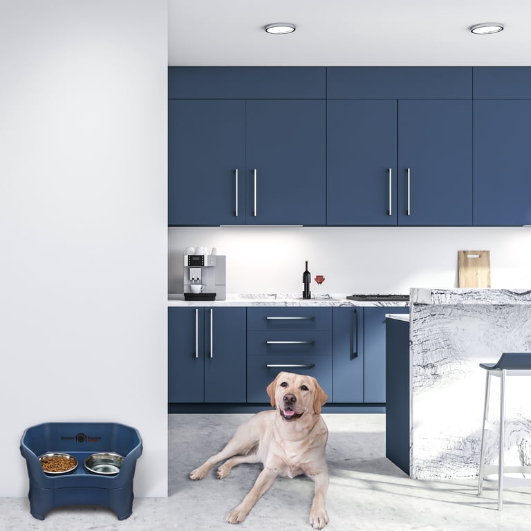 Neater Pet Deluxe Elevated Feeder, Large Dogs, Dark Blue photo 8
