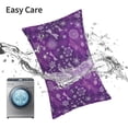 thumbnail image 5 of KLL Purple Snowflakes Pillow Covers Envelope Closure,Super Soft and Cozy Fuzzy Fleece Pillow Case Cover 20"x30", 5 of 5