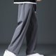 thumbnail image 4 of Pantalones largos de moda para hombre, de verano, ajustados, informales, lisos, clásicos, largos, para hombre, 4 of 7
