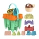 thumbnail image 2 of 14 moldes de castillo de arena para niños, pala de arena de viaje para niños, niñas y bebés. Verde, 2 of 9