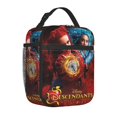 thumbnail image 2 of De-scen-dants Zombies Red Portable Lunch Bags Tote Shoulder Bag Insulated Lunch Boxes Picnic Beach Work, 2 of 9