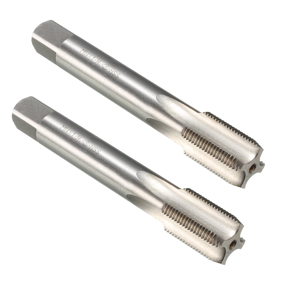 2pcs Metric Taps M14 x 1mm Pitch Thread Plug Tap HSS for Threading